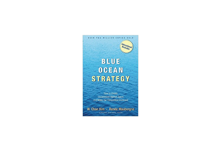 Book cover- Blue Ocean Strategy by W. Chan Kim and Renée Mauborgne