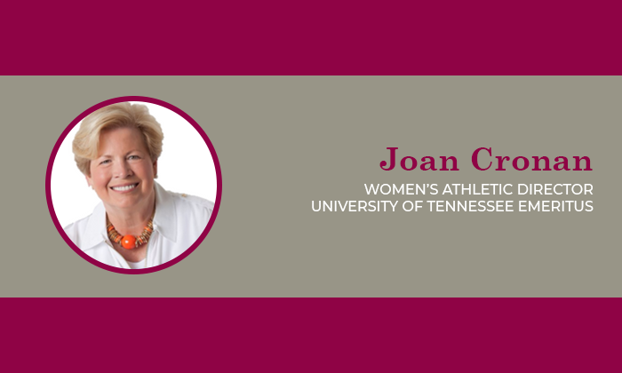 Joan Cronan - Women's Athletic Director Univ. of Tennessee Emeritus