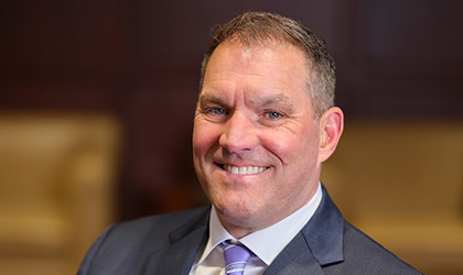 A headshot of Brian Ballard new Chief Banking Officer for Bank of Tennessee