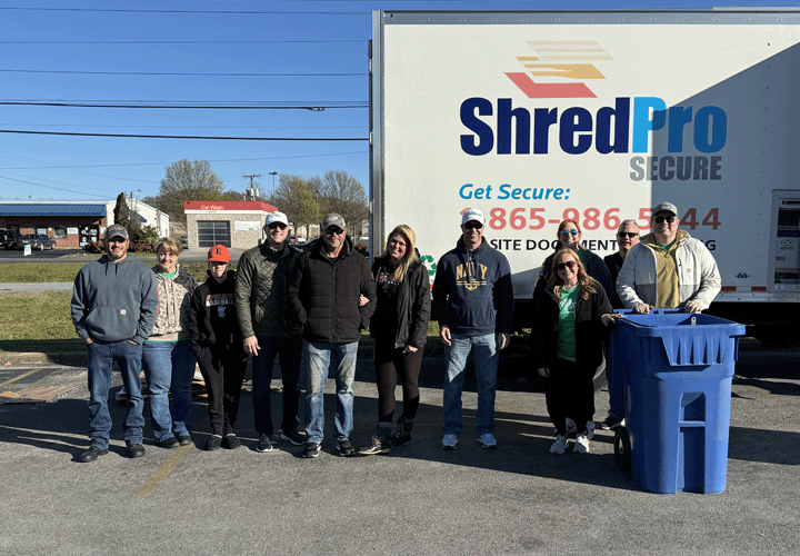 A photo of Carter County Bank's Community Shred Day in 2024.