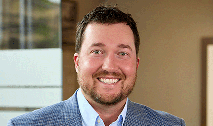 Photo of Bank of Tennessee Knoxville market president, Jared Palazzola.